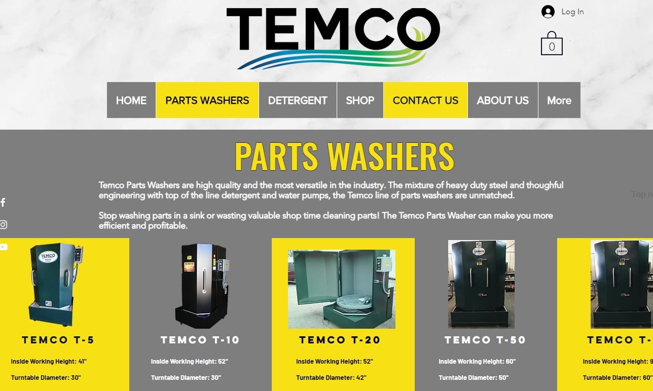 TEMCO Parts Washers