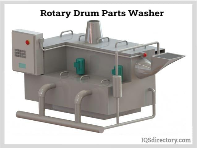 rotary drum parts washer
