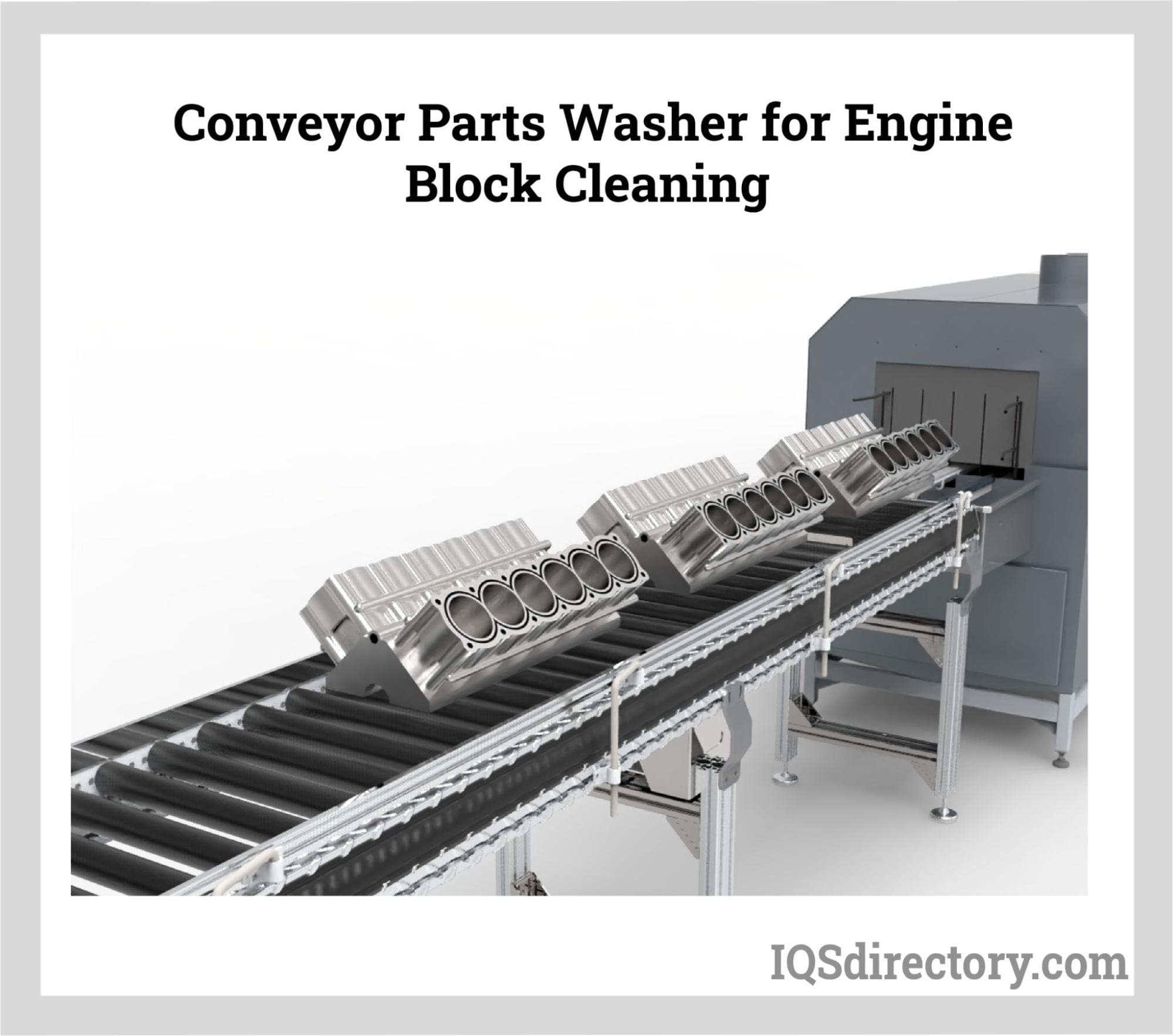 Conveyor Parts Washer for Engine Block Cleaning